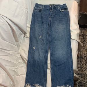 Raw Hem, Distressed We the People Boyfriend Jeans